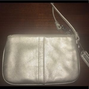 Coach Silver Wristlet